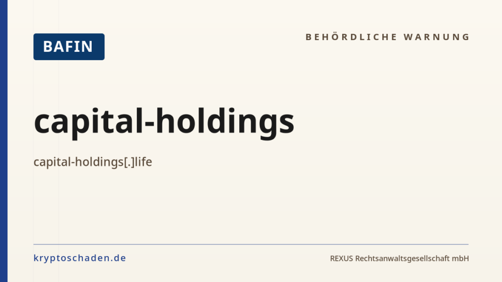 capital-holdings – BaFin-Hinweis
