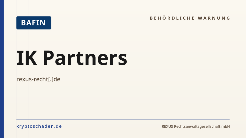 IK Partners – BaFin-Hinweis