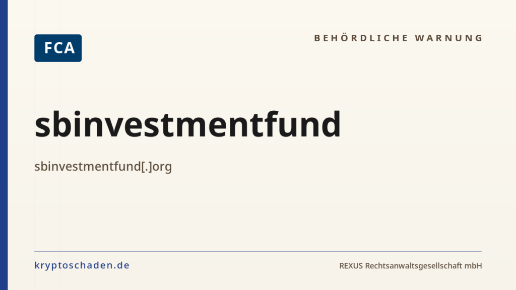 sbinvestmentfund – FCA-Hinweis