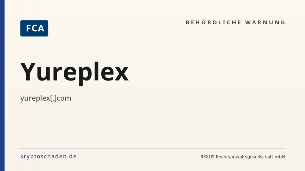 Yureplex – FCA-Hinweis