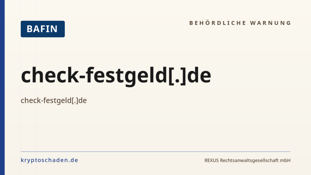check-festgeld[.]de – BaFin-Hinweis