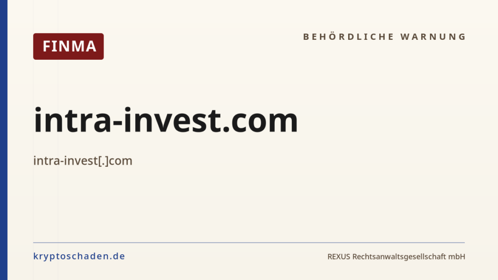 intra-invest.com – FINMA-Hinweis