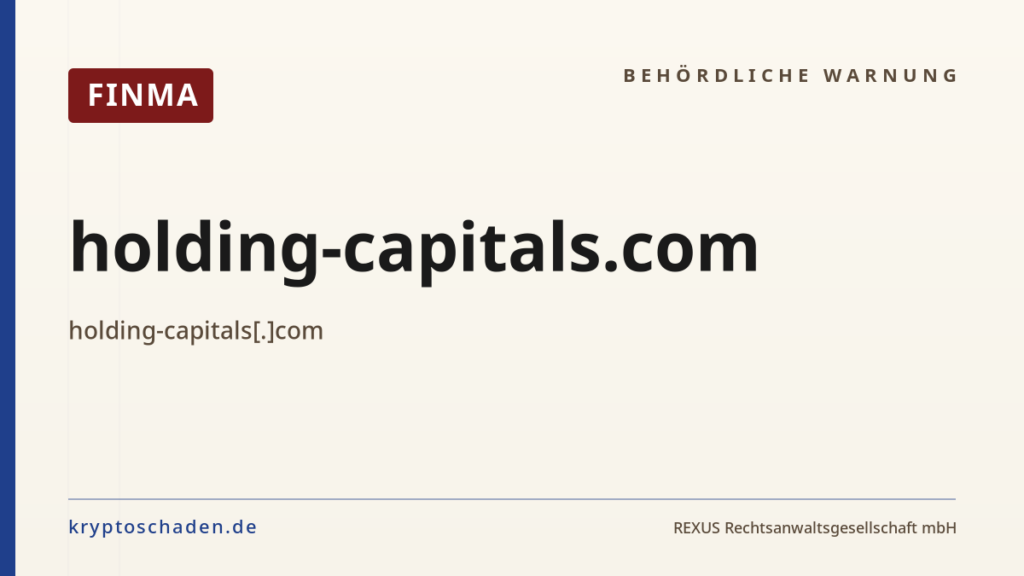 holding-capitals.com – FINMA-Hinweis