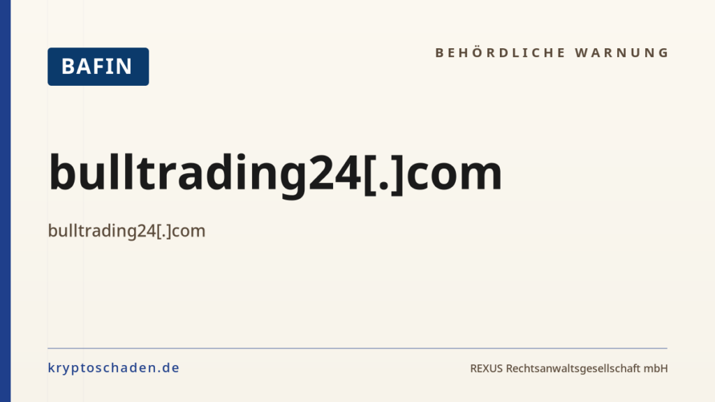bulltrading24[.]com – BaFin-Hinweis