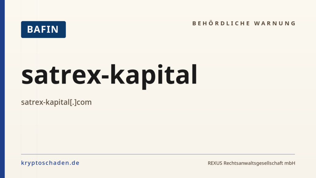 satrex-kapital – BaFin-Hinweis