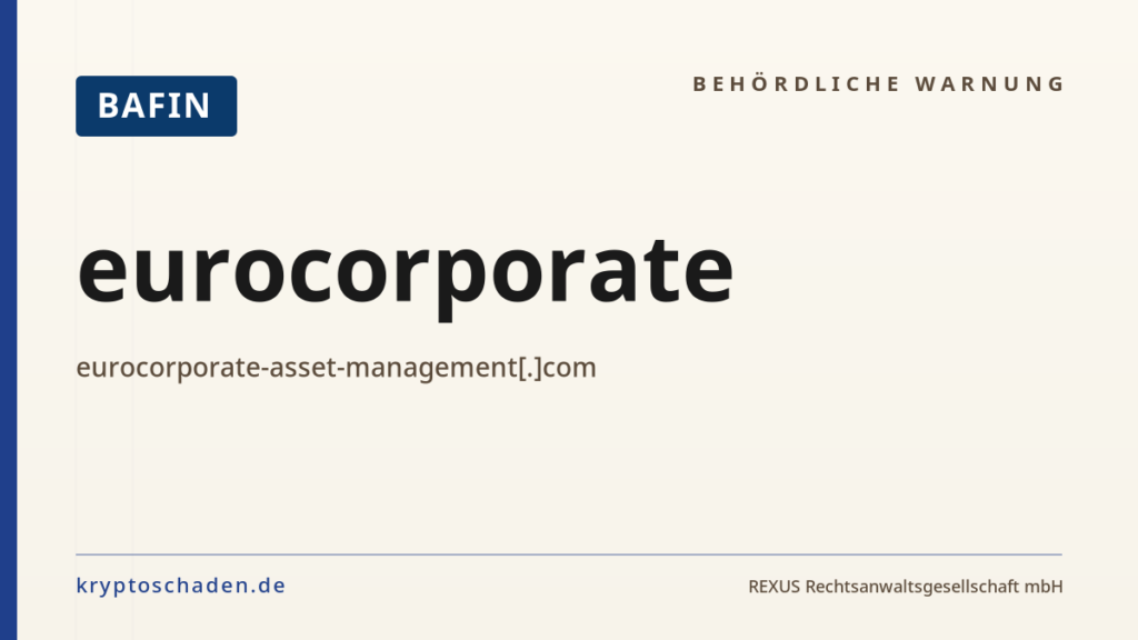 eurocorporate – BaFin-Hinweis
