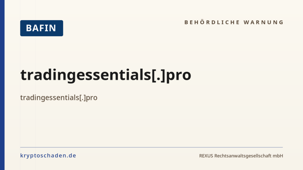 tradingessentials[.]pro – BaFin-Hinweis