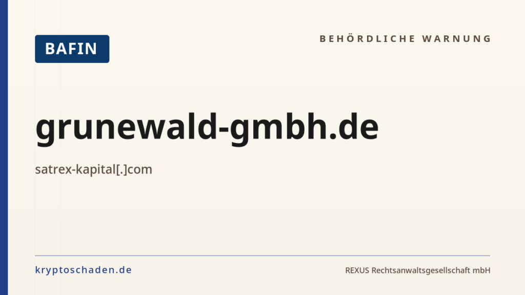 grunewald-gmbh.de – BaFin-Hinweis