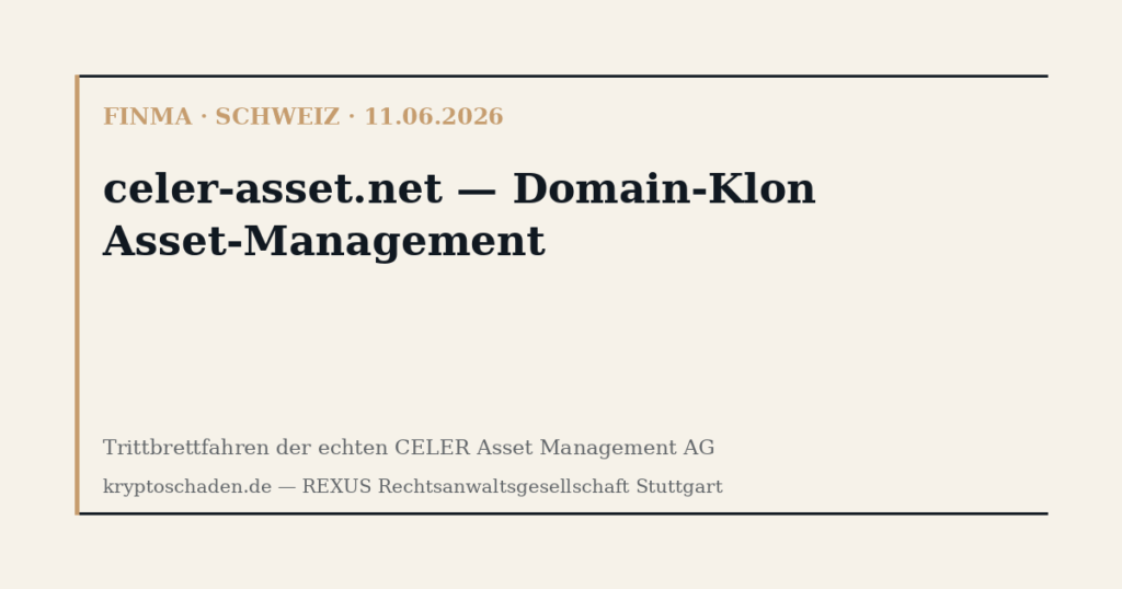 celer-asset.net — FINMA Domain-Klon