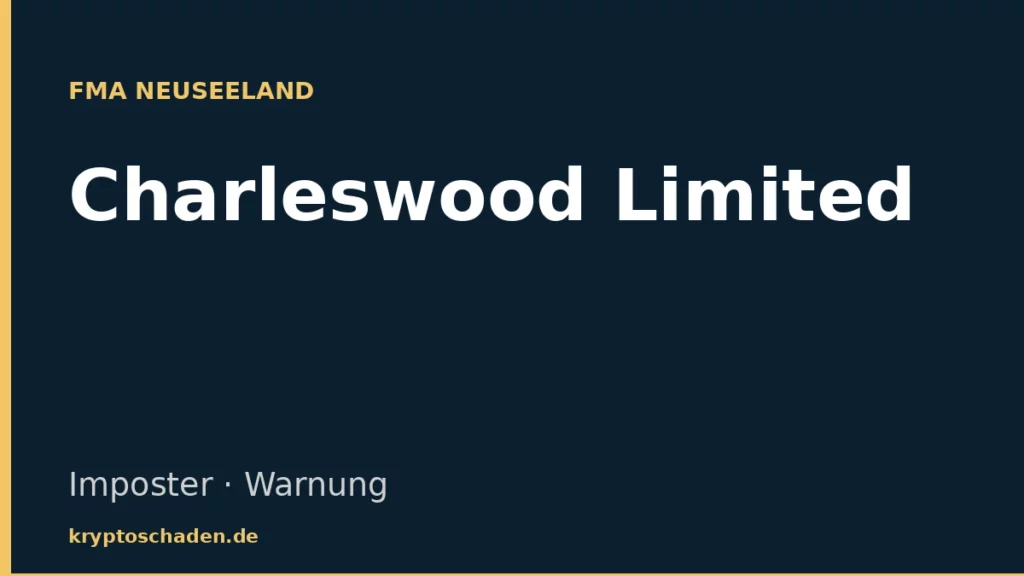 Charleswood Limited FMA Warnung Imposter