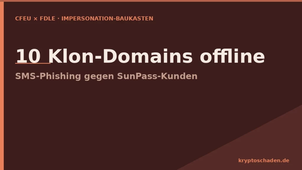Smishing Impersonation Domains Cluster