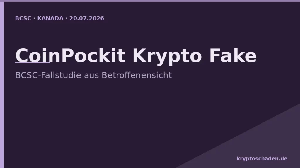CoinPockit Krypto Fake Kanada - Cover kryptoschaden.de
