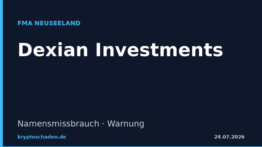 Dexian Investments FMA Warnung dexianinvest.com