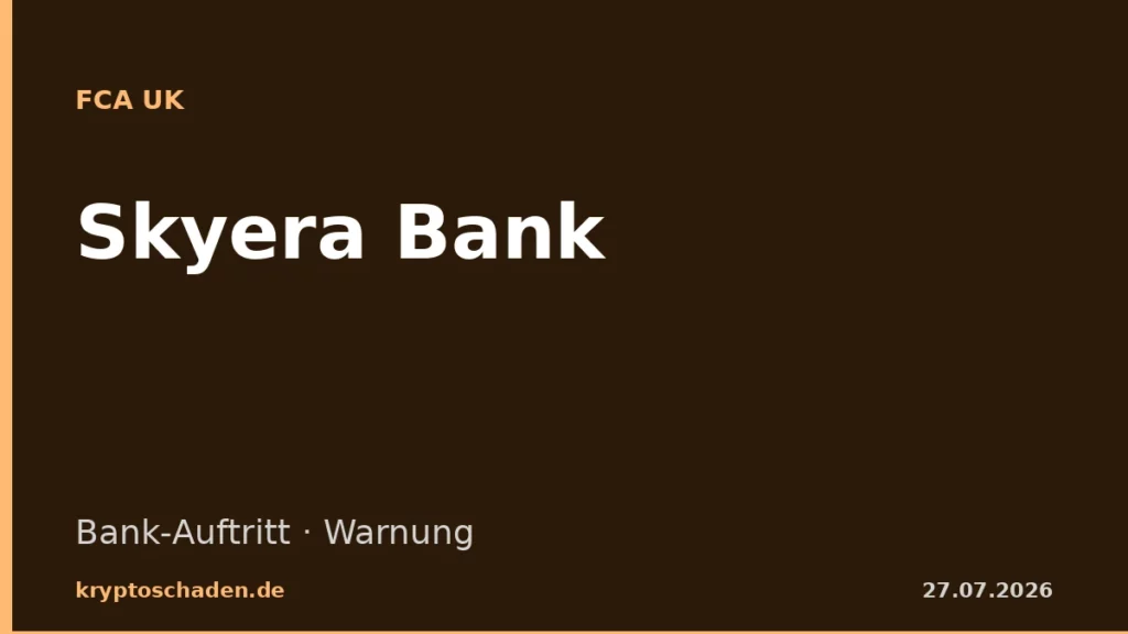 skyerabank.com FCA Warnung Skyera Bank Bank-Auftritt