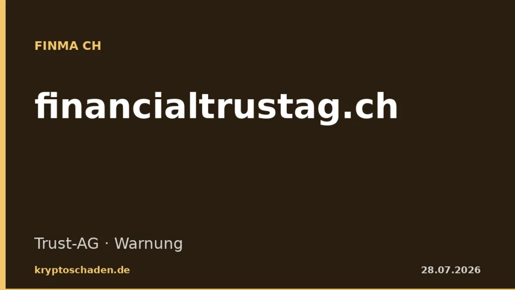 financialtrustag.ch FINMA Warnung Trust AG