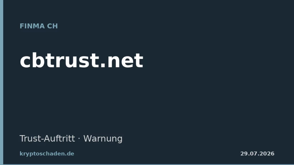 cbtrust.net FINMA Warnung Trust-Auftritt