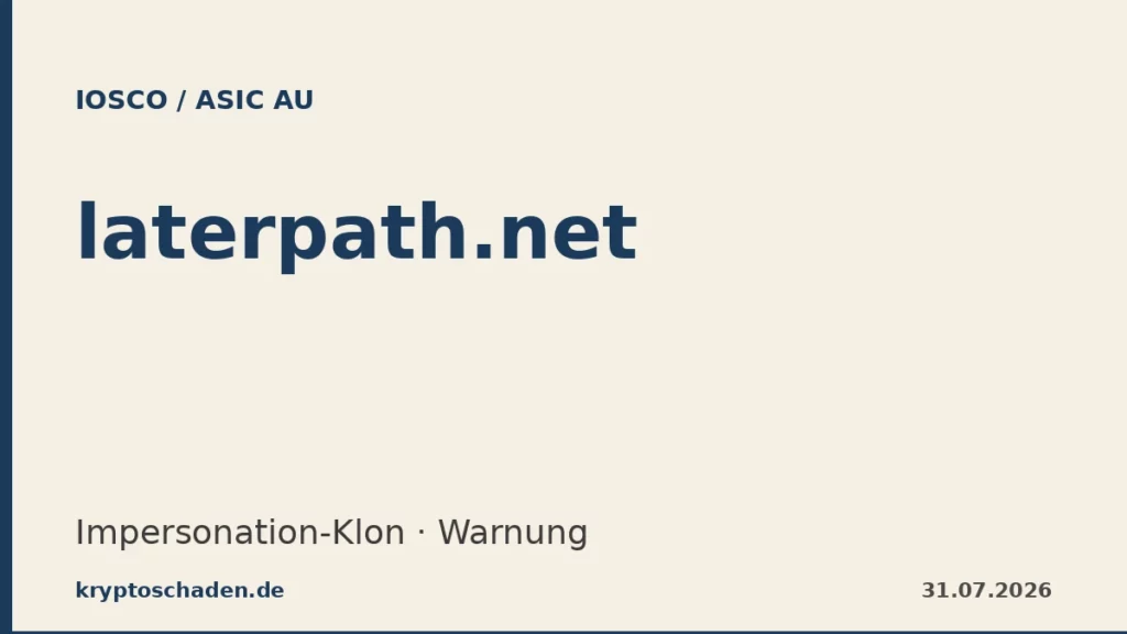 laterpath.net ASIC Warnung Esuperfund Impersonation