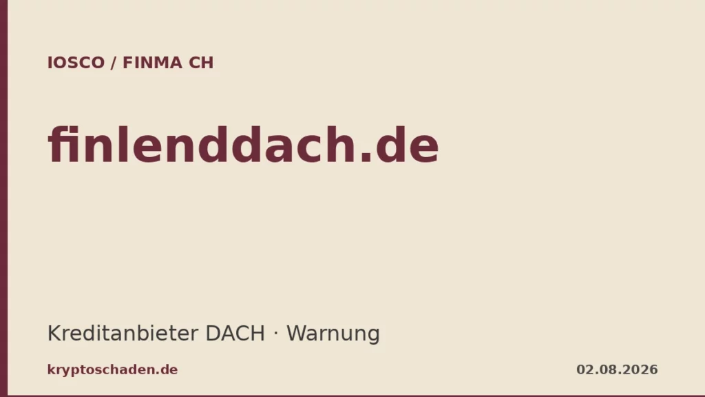 finlenddach.de FINMA Warnung Kreditanbieter DACH