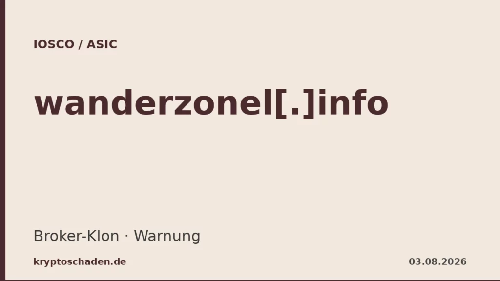 wanderzonel.info ASIC Warnung Bedrock Monvex Broker-Klon Domain-Mismatch