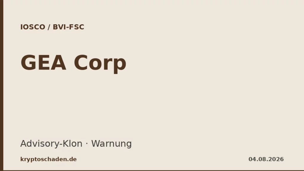 Great Eastern Advisory BVI-FSC Warnung Advisory-Klon