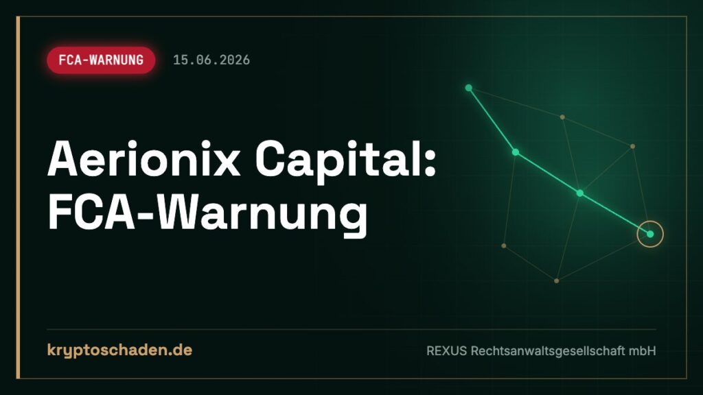 Aerionix Capital: Keine Auszahlung? Was die FCA festhält