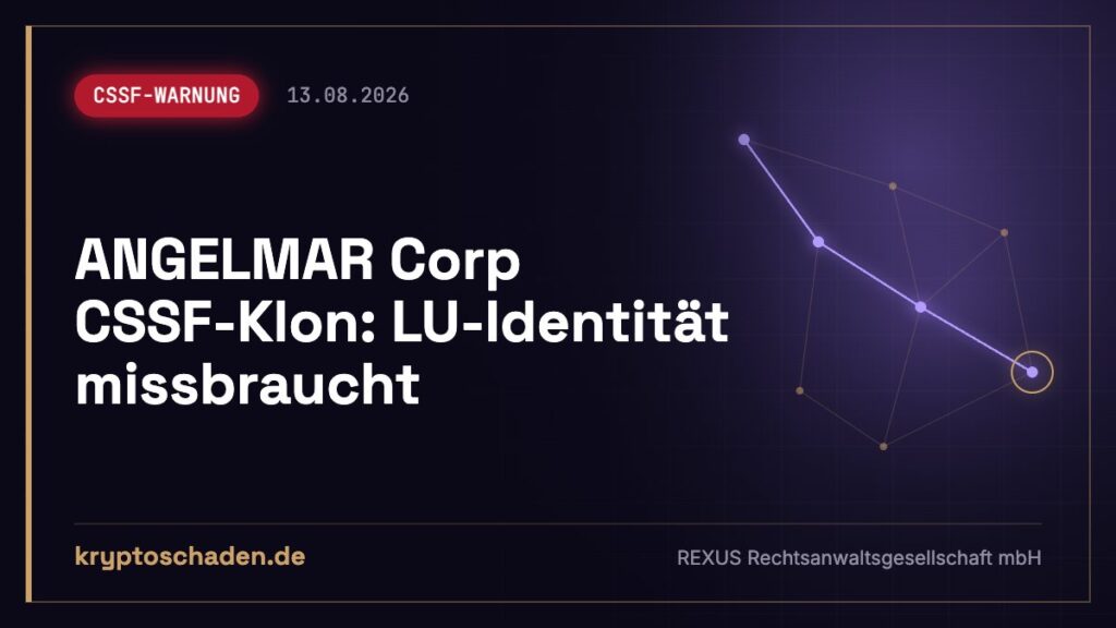 acces-angelmar.com: Fake-Identität laut CSSF – Geld wohin?