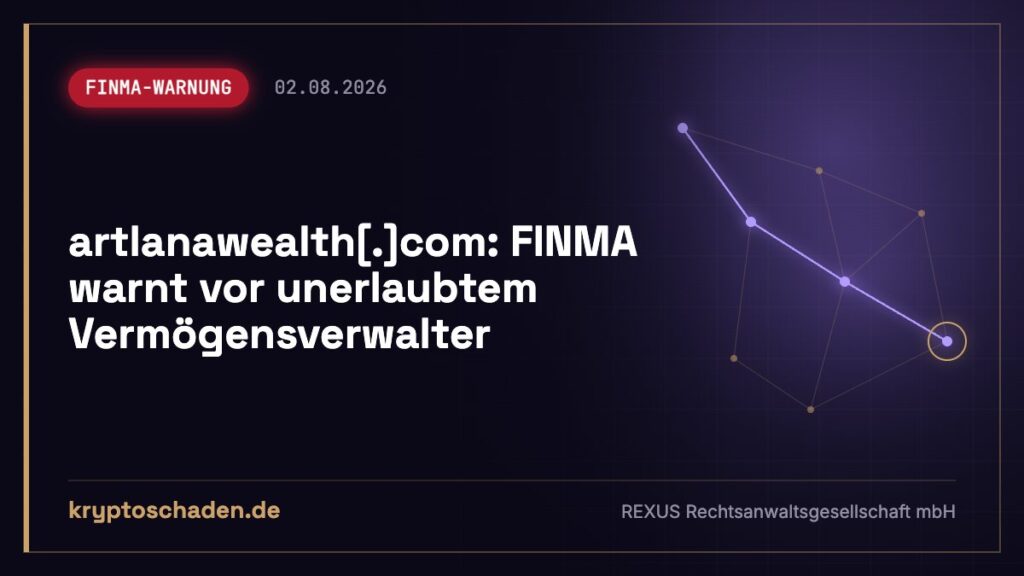 artlanawealth.com: Geld angelegt? Was die FINMA sagt