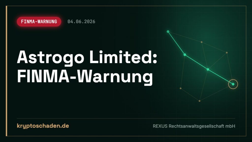 Astrogo Limited: Adresse Bahnhofstrasse Zürich? FINMA warnt