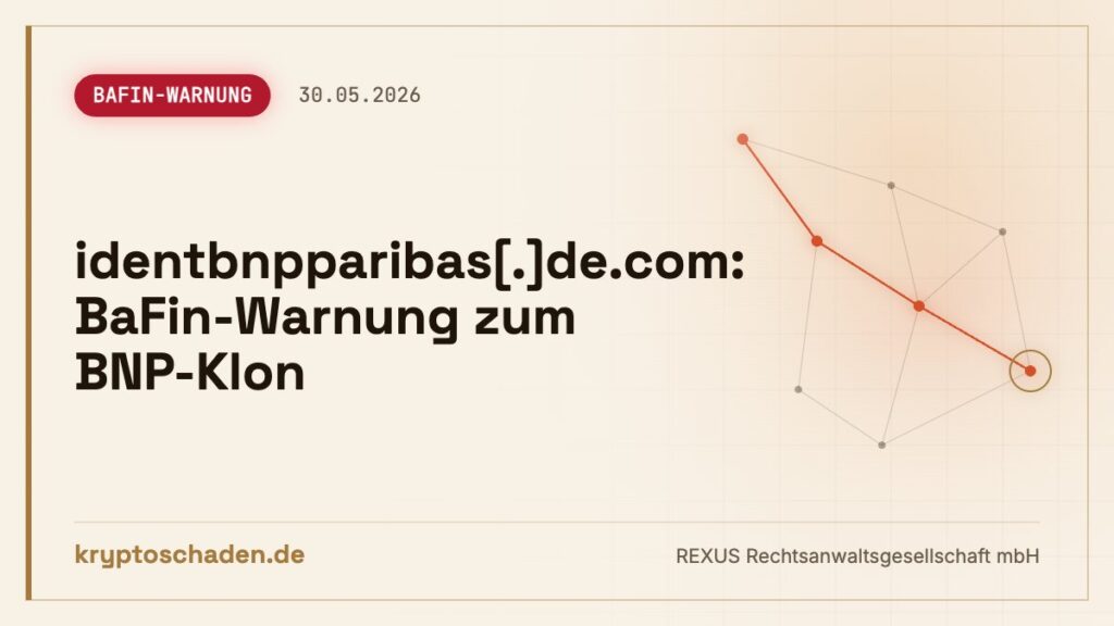 identbnpparibas.de.com: BaFin sieht Fake-Bank – Konto offen?
