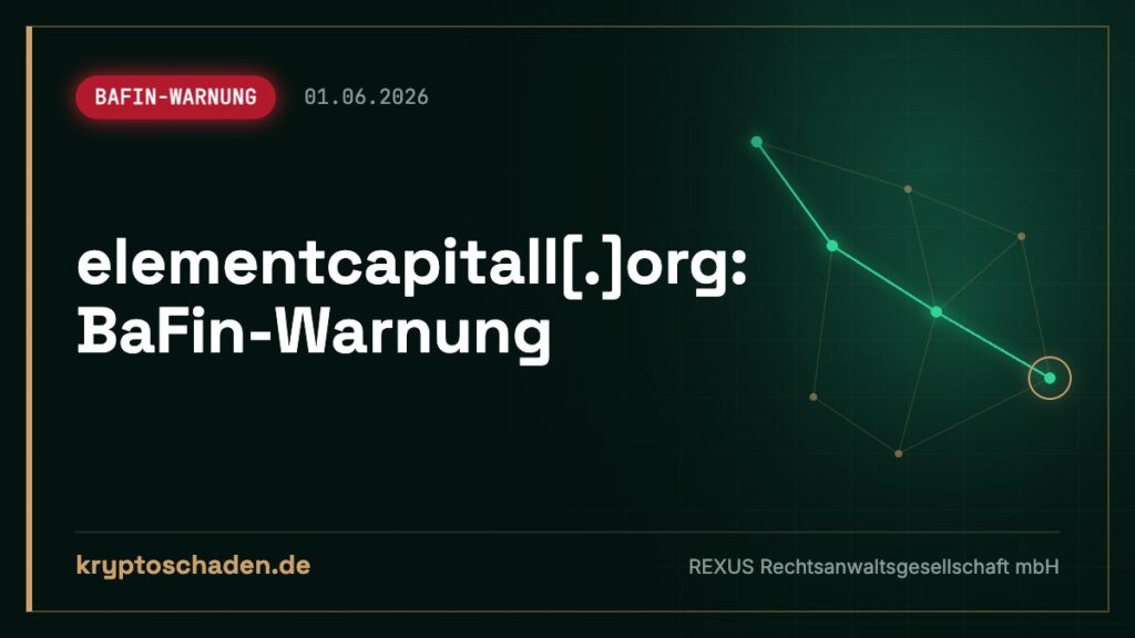 elementcapitall.org: Fake-Name laut BaFin – Geld angelegt?