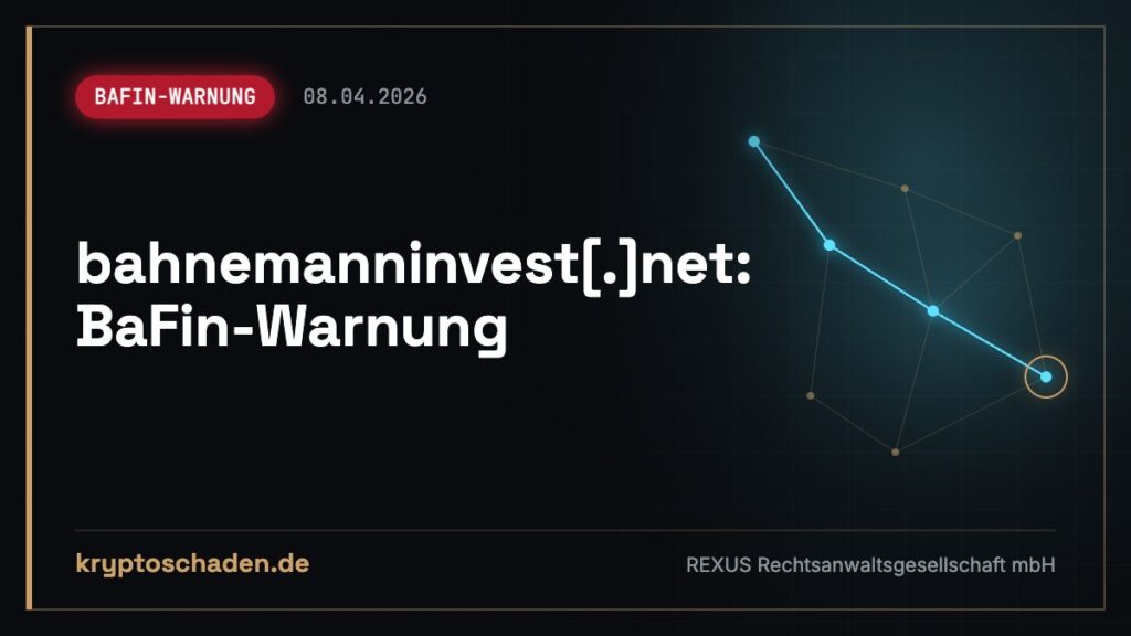 bahnemanninvest.net: Kontakt gehabt? Was die Warnung heißt