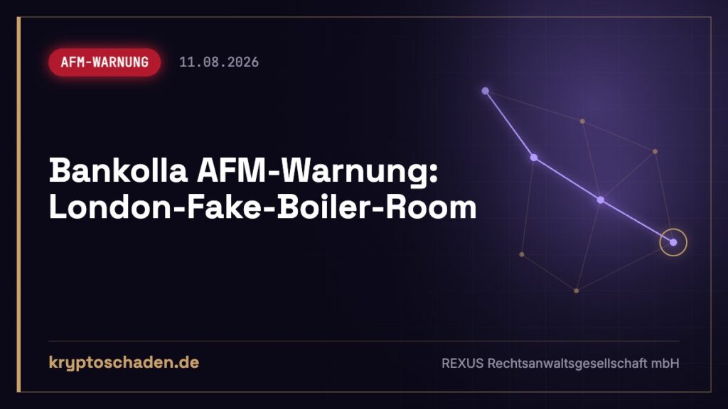 Bankolla: AFM vermutet Betrug – Auszahlung bleibt aus?