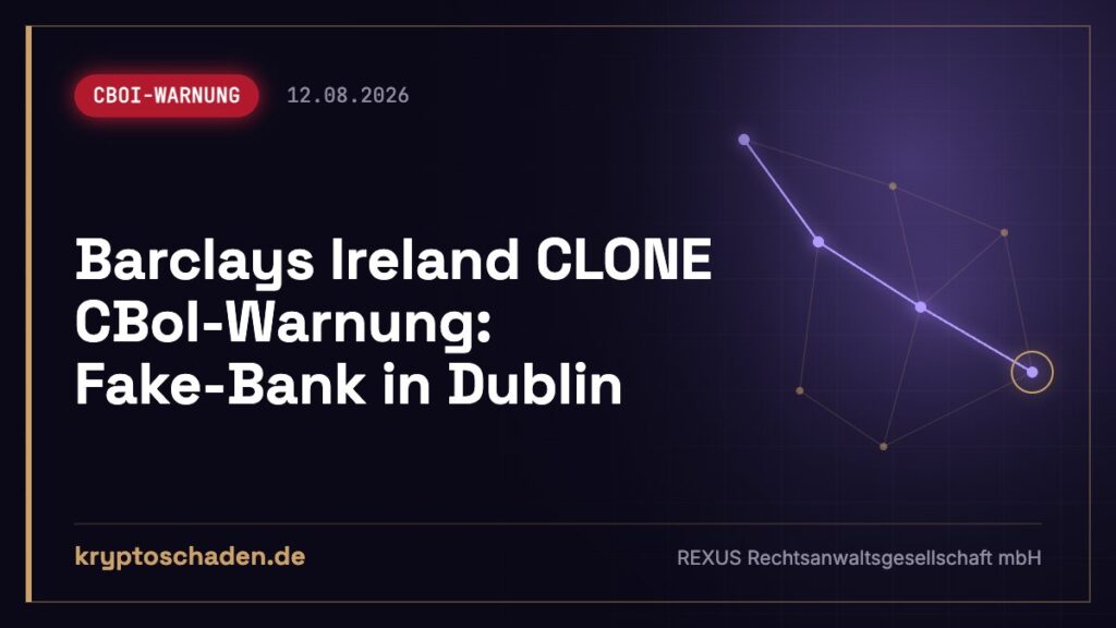 barclaysbankireland.com: Fake-Bankseite laut CBI – gezahlt?