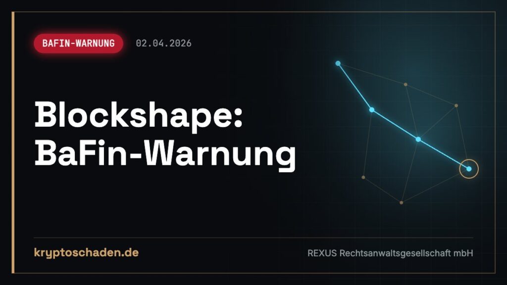 Blockshape (blockshape.eu): Einzahlungen zurückfordern