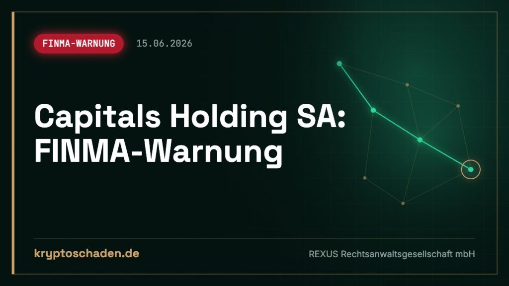Capitals Holding SA: Eingetragen und trotzdem FINMA-Warnung?