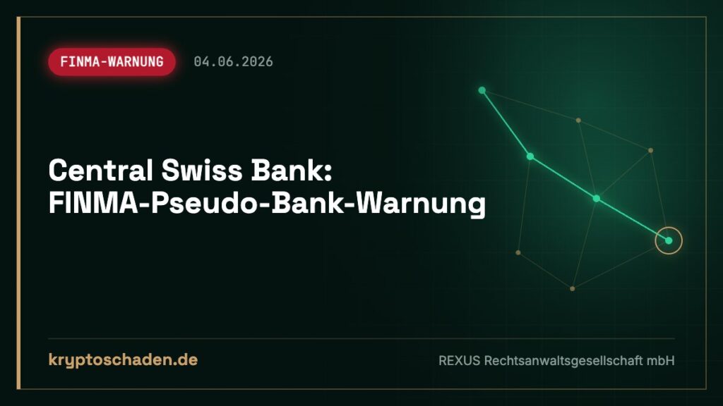 Central Swiss Bank: Eingezahlt? Was die FINMA-Warnung heißt