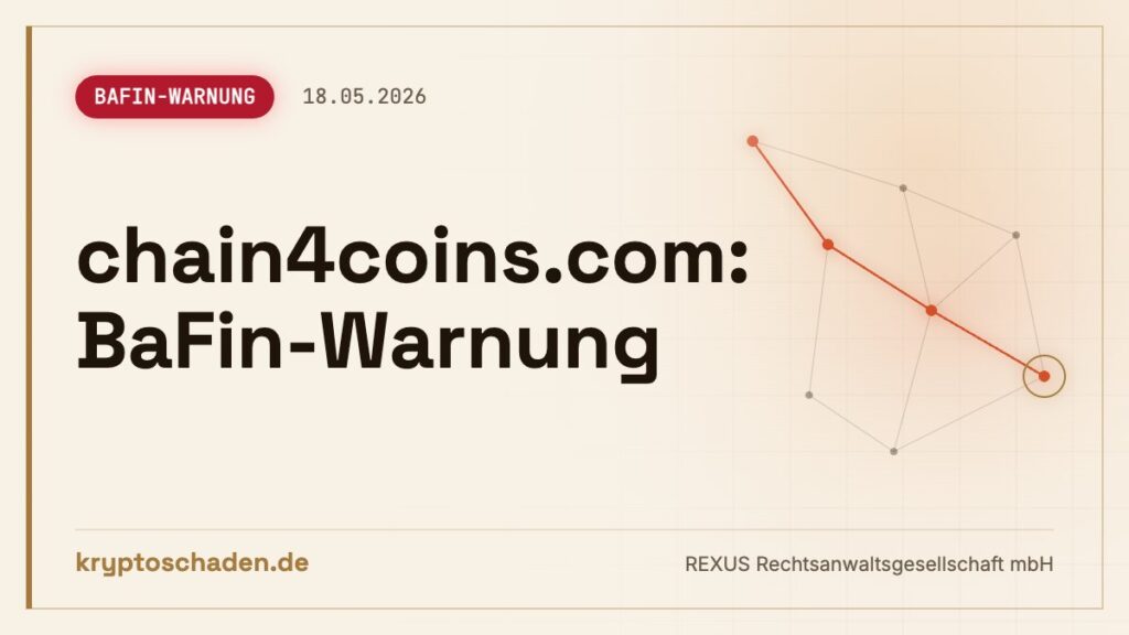 chain4coins.com ohne MiCAR-Zulassung: Krypto weg?