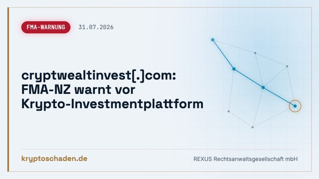 cryptwealtinvest.com: Coins dort? Warnung aus Neuseeland