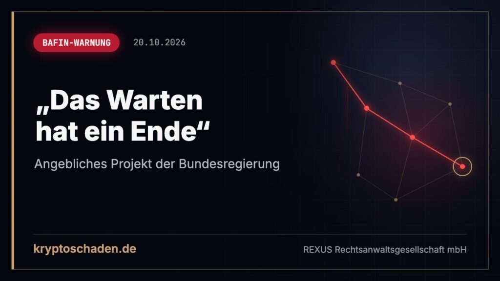 Das Warten hat ein Ende: BaFin entlarvt Fake-Staatsprojekt