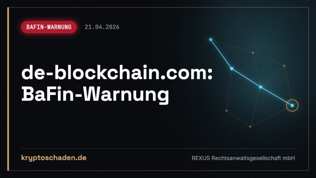 de-blockchain.com: Angebot per E-Mail erhalten? BaFin warnt
