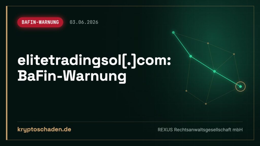elitetradingsol.com: Fake-Klon laut BaFin – Geld blockiert?