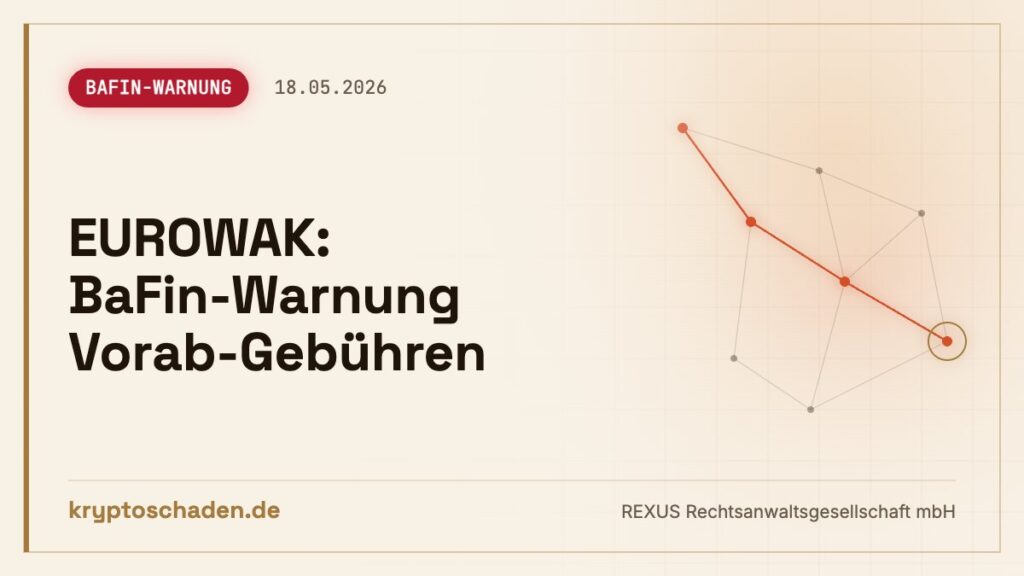 EUROWAK: Gebühr gezahlt, Kredit nie erhalten?