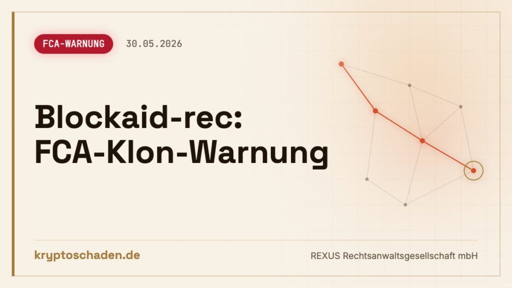 Blockaid-rec: Fake-Recovery laut FCA – zweimal bezahlt?