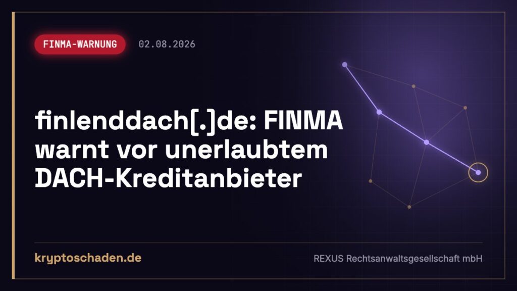 FinLend: Vorabgebühr für Kredit gezahlt? FINMA warnt