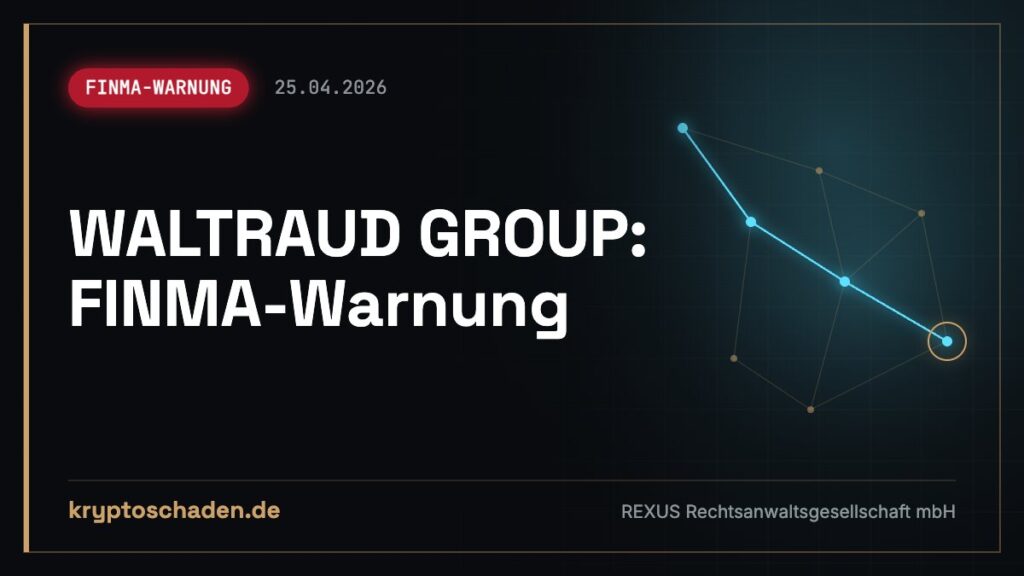 WALTRAUD GROUP ohne FINMA-Bewilligung: Auszahlung offen?