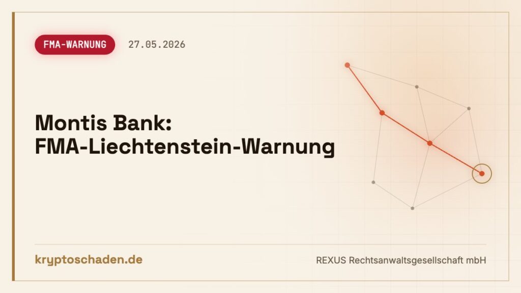 Montis Bank auf FMA-Warnliste: Auszahlung blockiert?