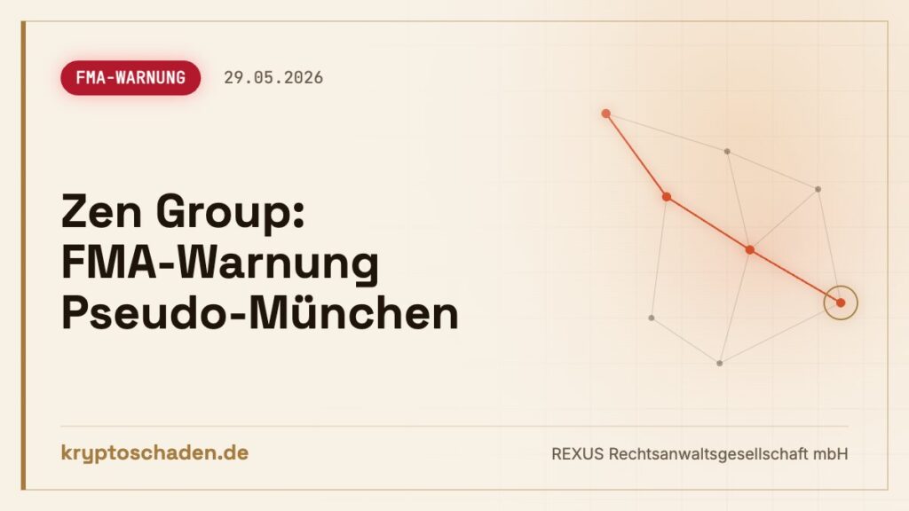 zen-online.com: Fake-Adresse laut FMA – nichts ausgezahlt?
