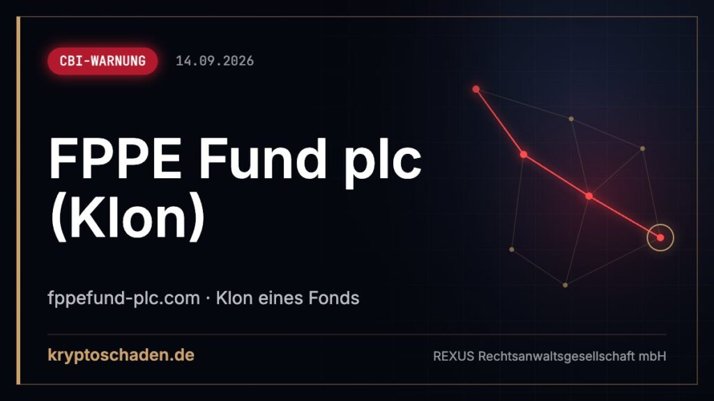 fppefund-plc.com: Fake-Klon laut Zentralbank – Coins weg?