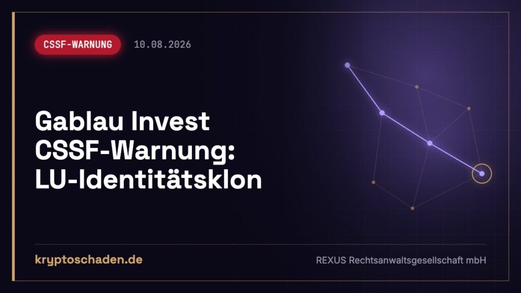 gablau-invest.lu: Betrug laut CSSF? So holen Sie Geld zurück
