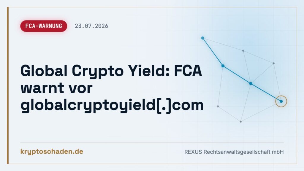 Global Crypto Yield: Krypto verzinst angelegt? FCA warnt